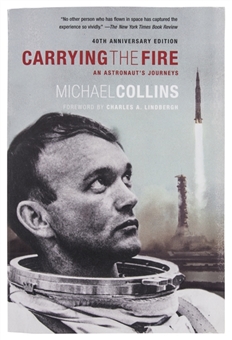 Michael Collins Autographed "Carrying The Fire" Softcover Book (JSA)
